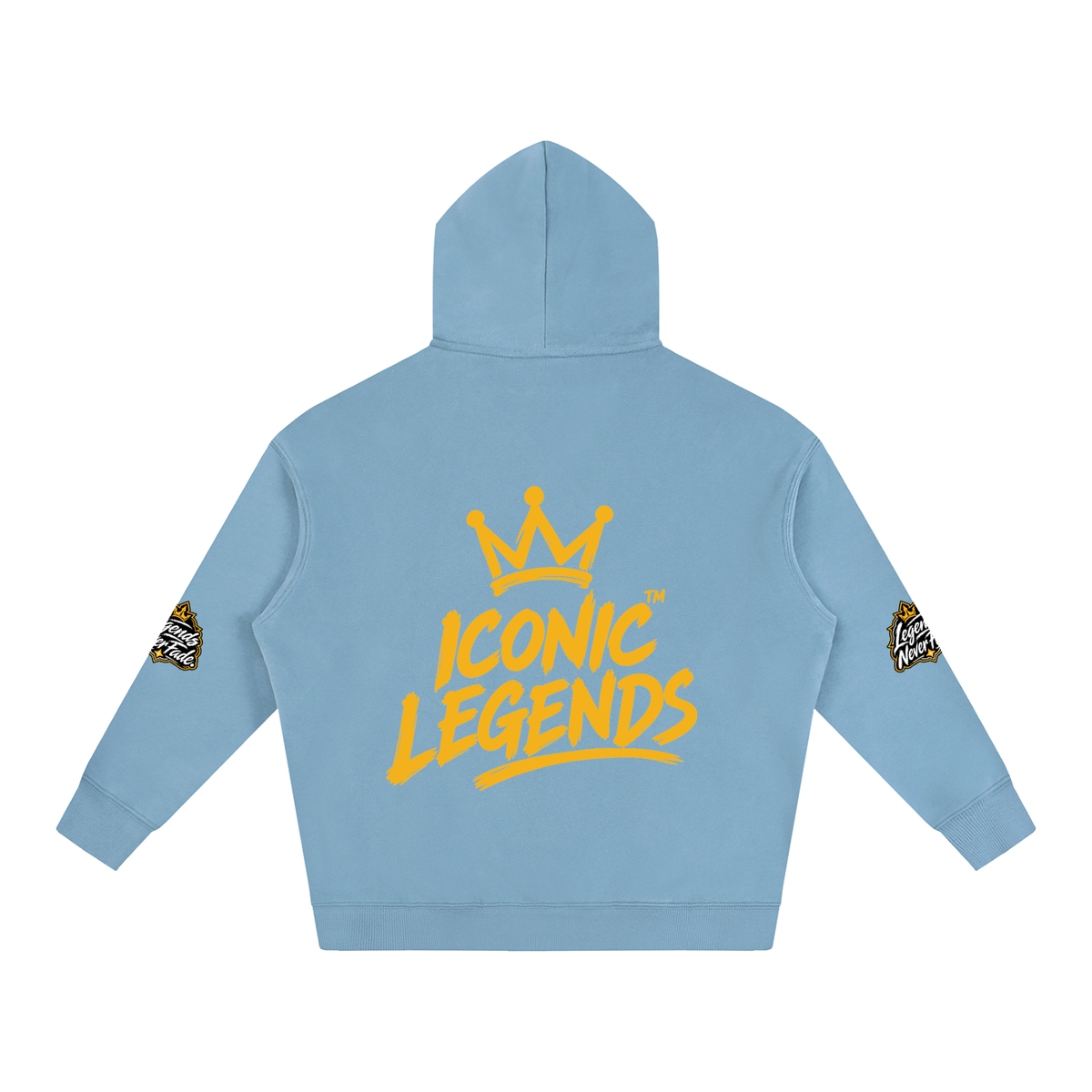 Iconic Legend - Oversize Fleeced Gold Crown Hoodie