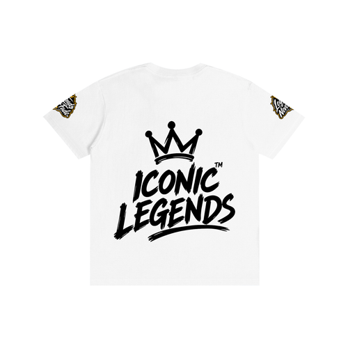Iconic Legend - Pure Cotton Unisex Black Crown T-Shirt