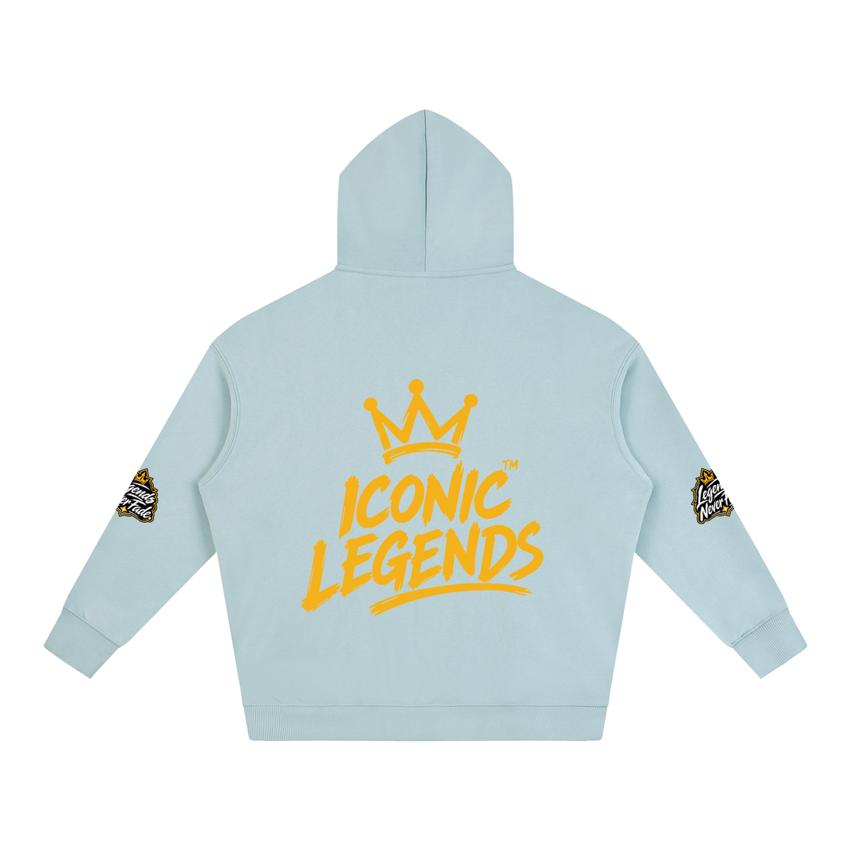 Iconic Legend - Oversize Fleeced Gold Crown Hoodie
