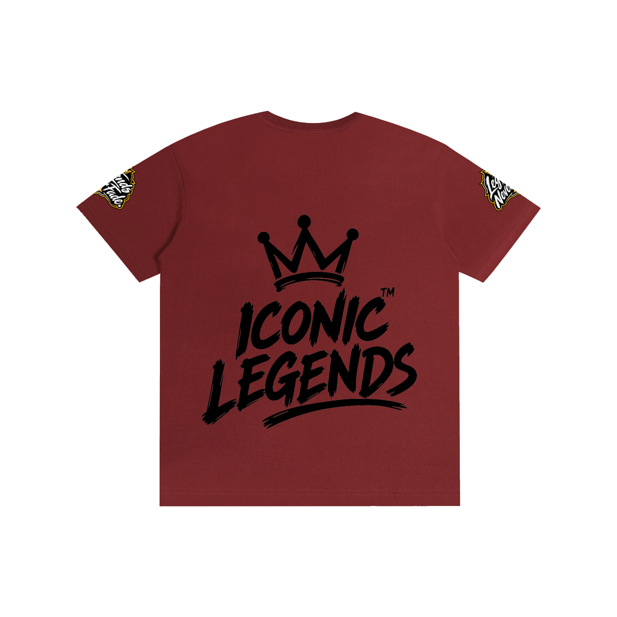 Iconic Legend - Pure Cotton Unisex Black Crown T-Shirt