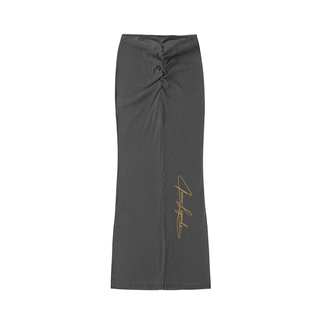 Iconic Legends Signature Dyed Washed Drawstring Maxi Skirt