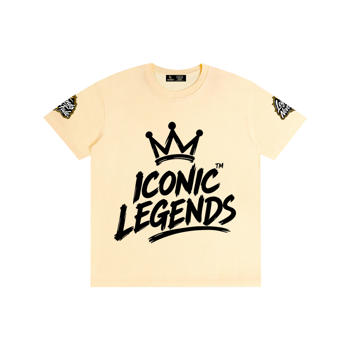 Iconic Legend - Pure Cotton Unisex Black Crown T-Shirt
