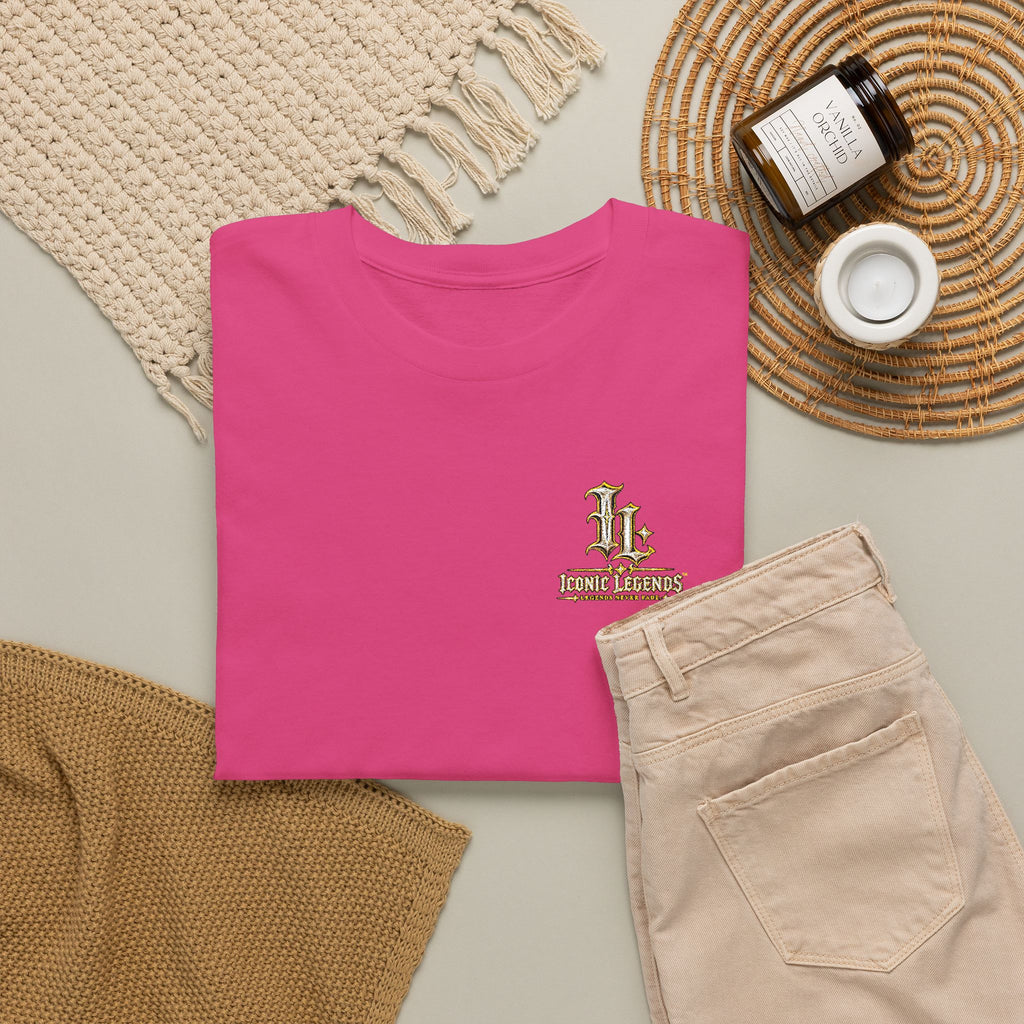 Iconic Legends Gold Signature Tee — Embroidered Premium Cotton T-Shirt
