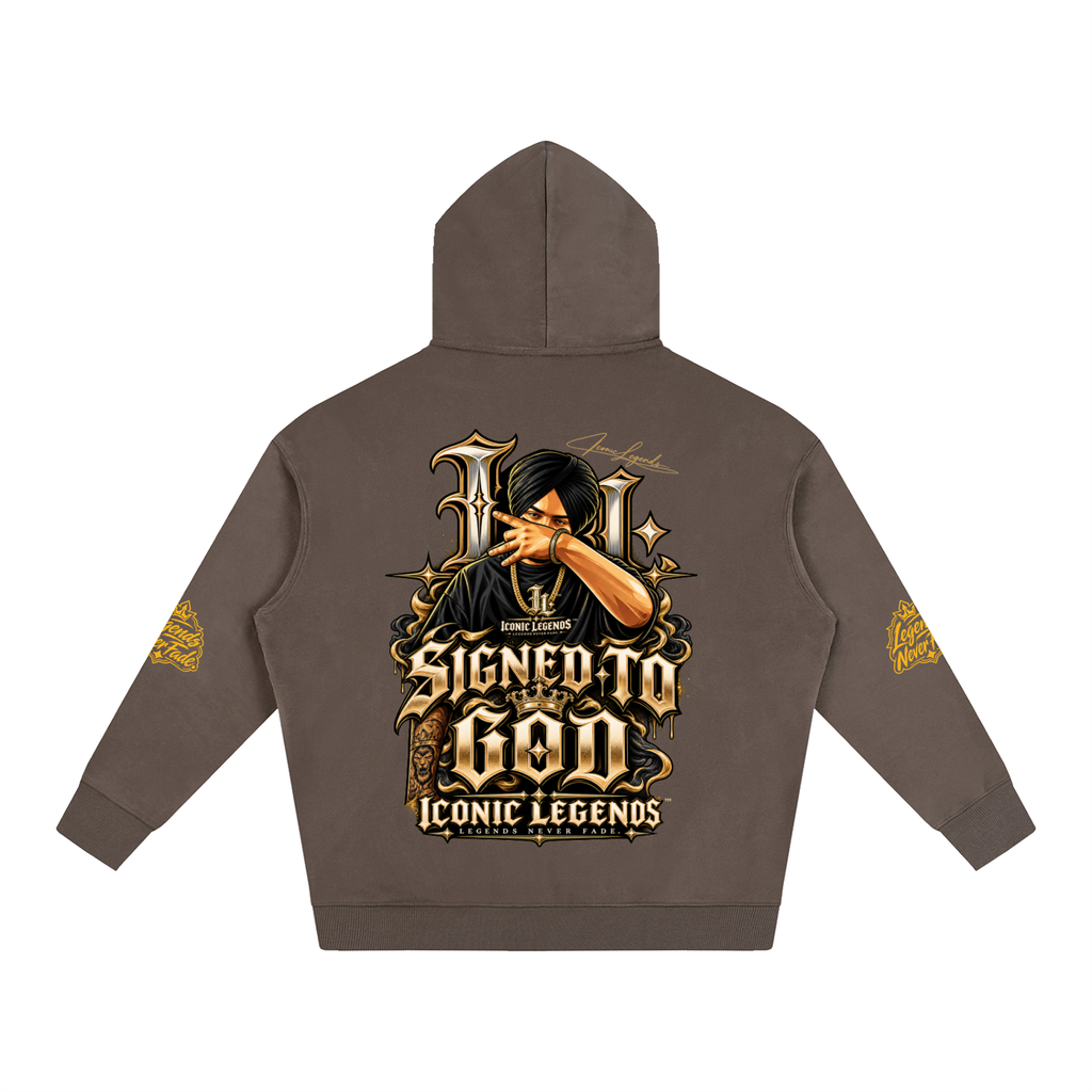iconic Legend- Sidhu MooseWala Signed To God Hoodie