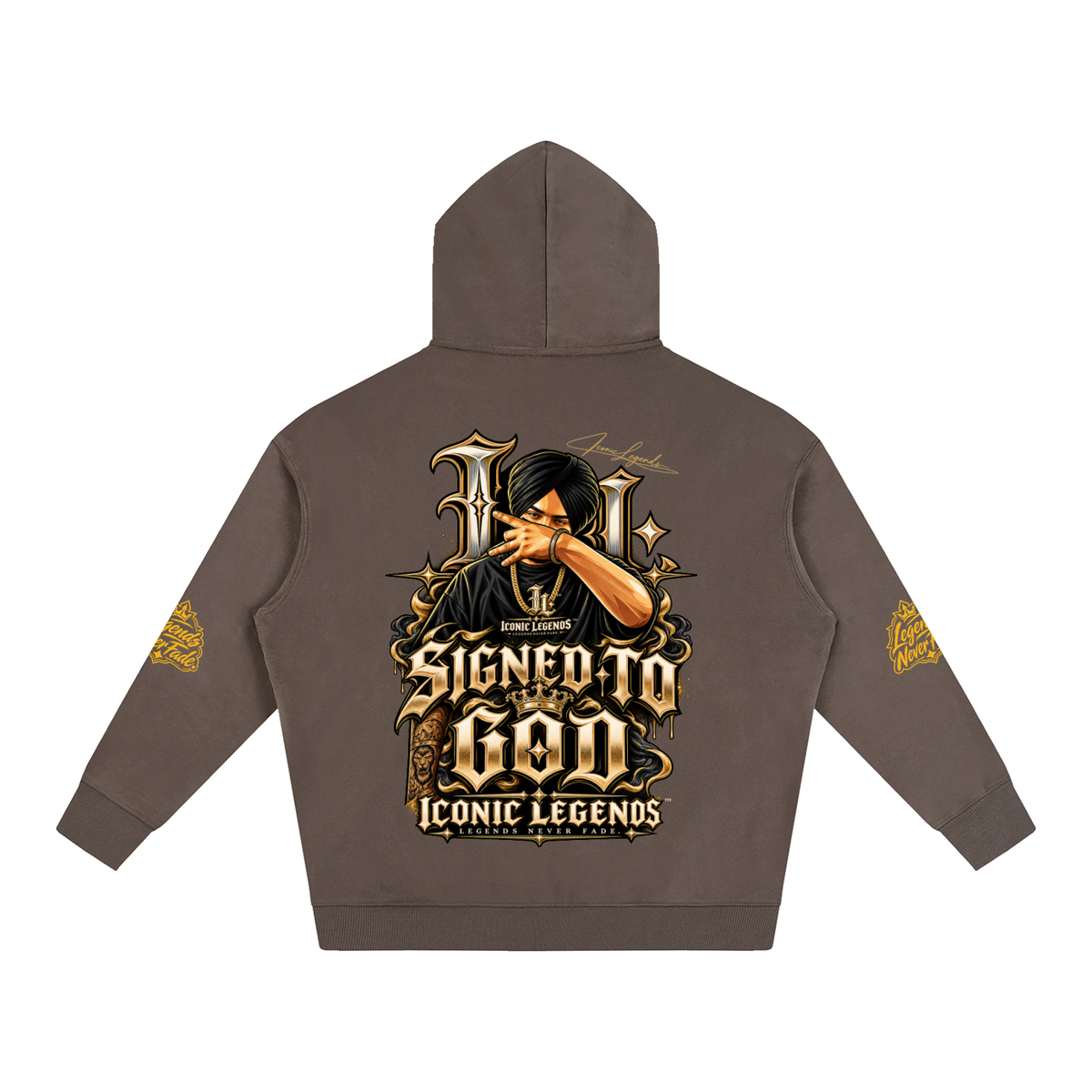 iconic Legend- Sidhu MooseWala Signed To God Hoodie