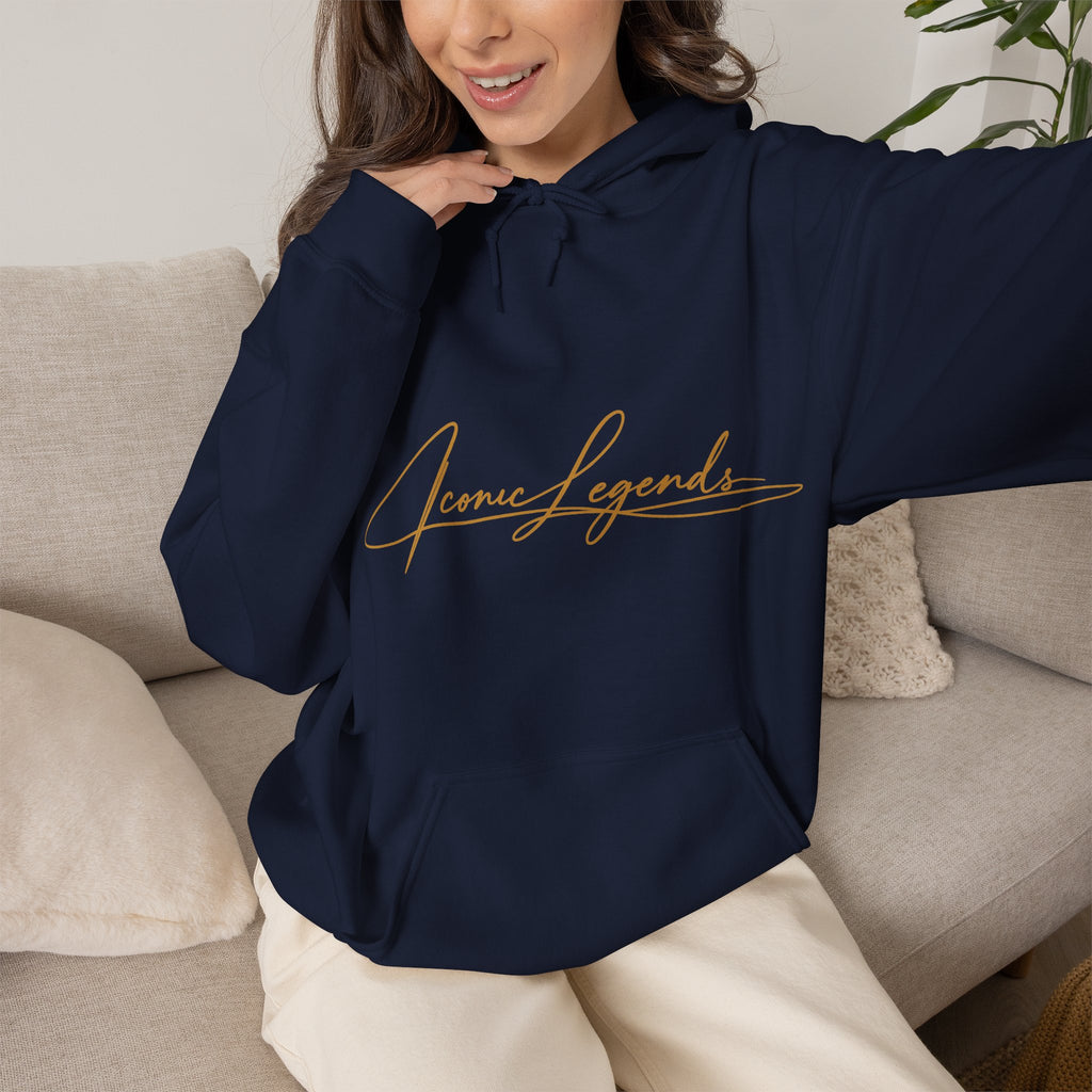 Iconic Legends Always Legends Inspirational Script Hoodie