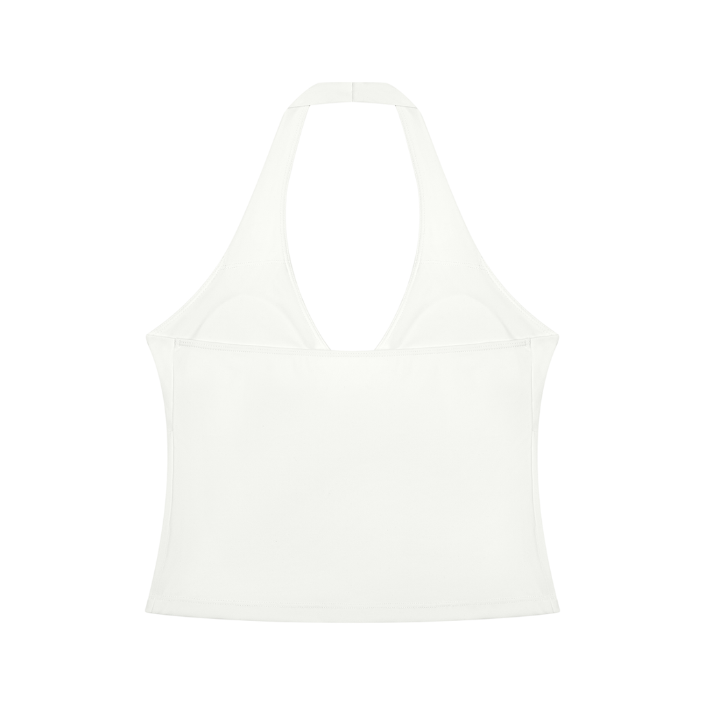 Iconic Legends Signature Women’s Ruched Halter Yoga Tank Top