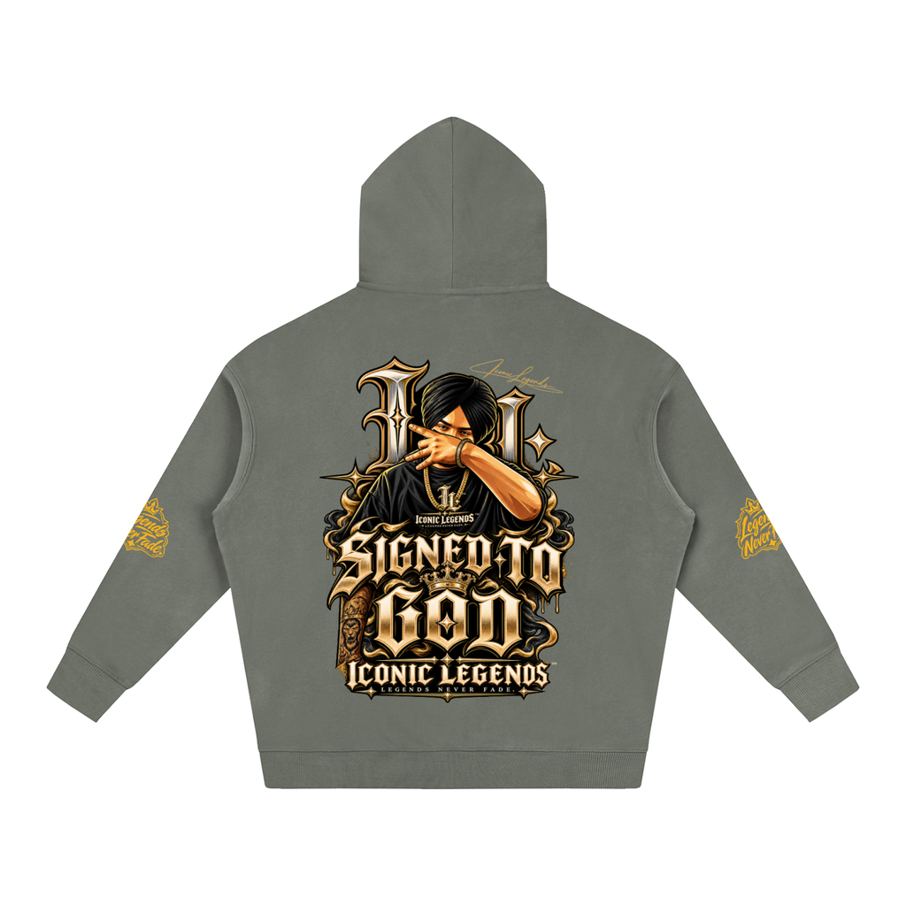 iconic Legend- Sidhu MooseWala Signed To God Hoodie