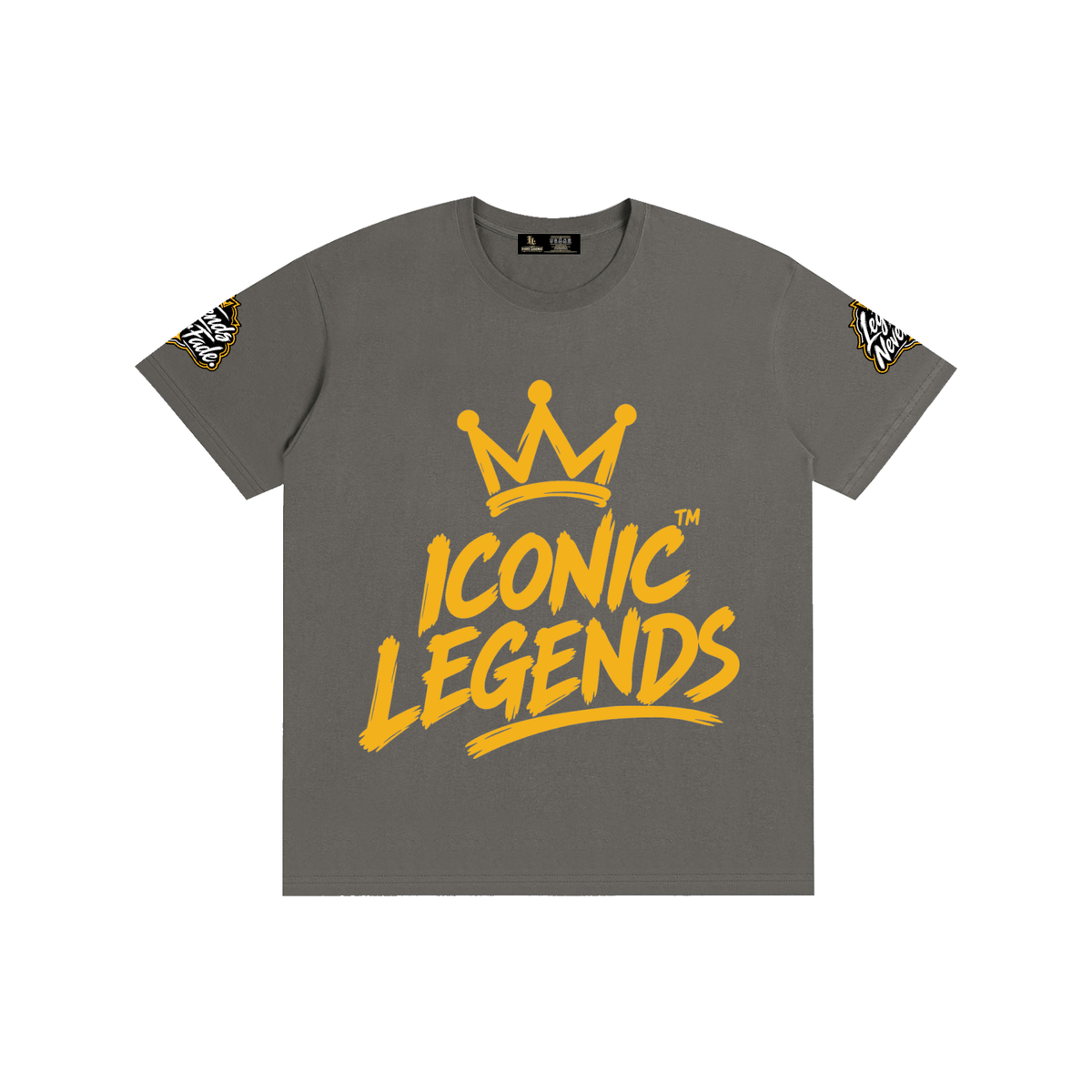 Iconic Legends - Pure Cotton Unisex Gold Crown T-Shirt