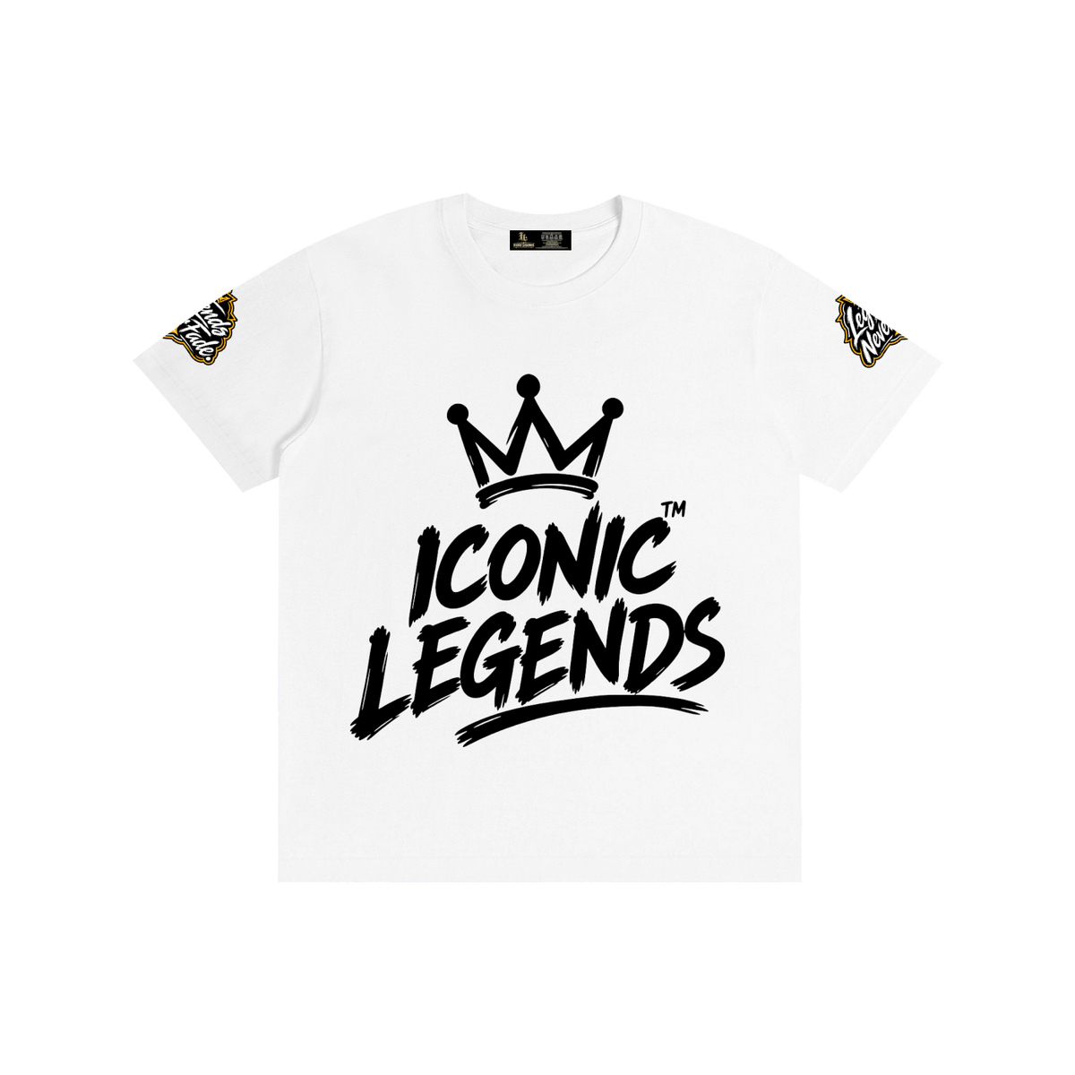 Iconic Legend - Pure Cotton Unisex Black Crown T-Shirt