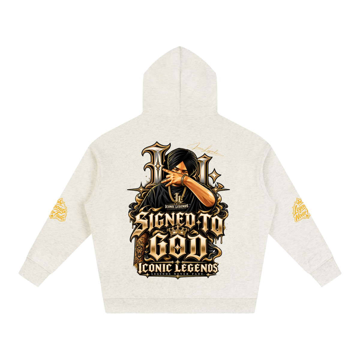 iconic Legend- Sidhu MooseWala Signed To God Hoodie