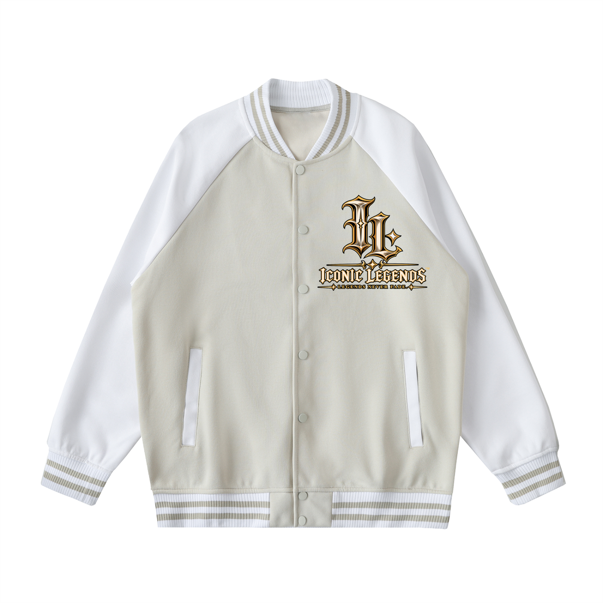 Iconic Legends - Signed To God Two Tone Raglan Sleeve Varsity Jacket