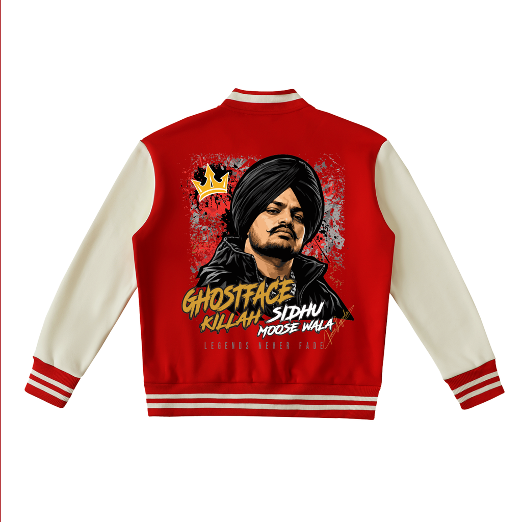 Iconic Legend Sidhu Moose Wala GhostFace Varsity Jacket