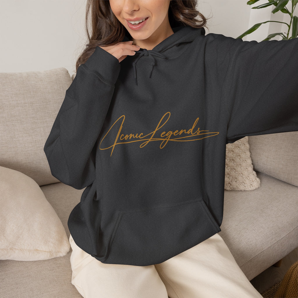 Iconic Legends Always Legends Inspirational Script Hoodie