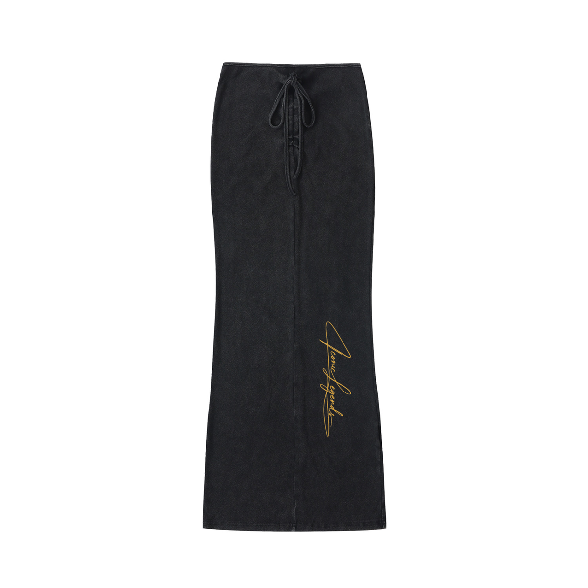 Iconic Legends Signature Dyed Washed Drawstring Maxi Skirt