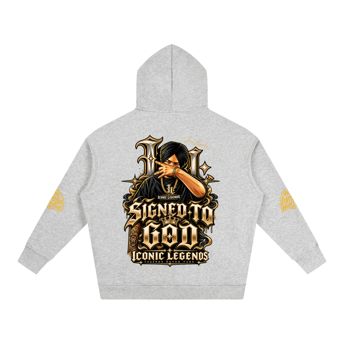 iconic Legend- Sidhu MooseWala Signed To God Hoodie