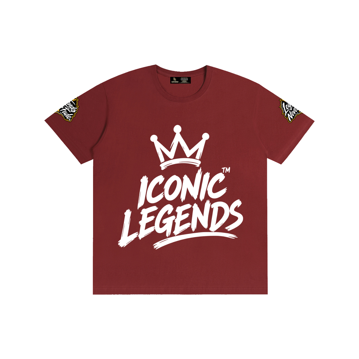 Iconic Legends- Pure Cotton Unisex White Crown T-Shirt