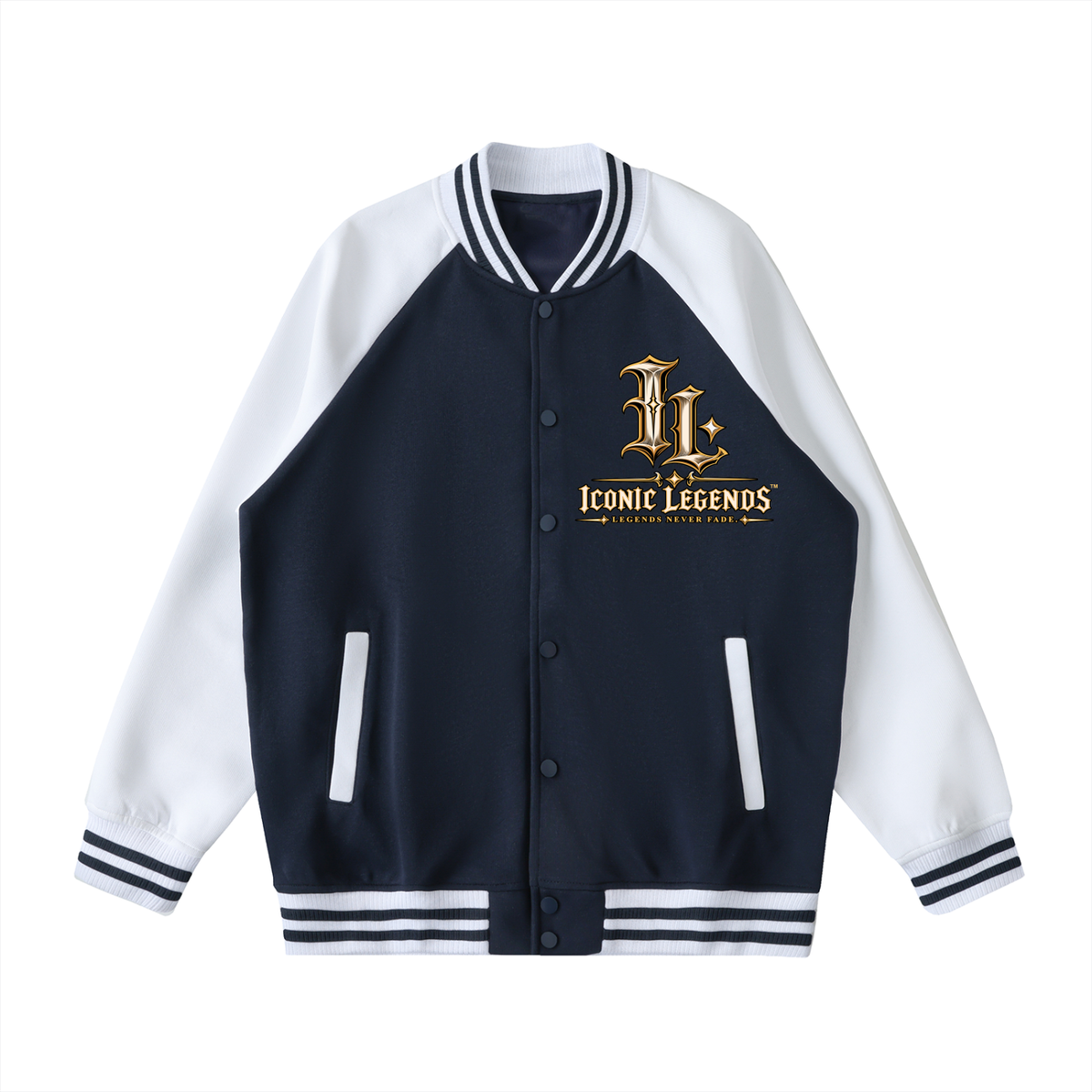 Iconic Legends - Signed To God Two Tone Raglan Sleeve Varsity Jacket