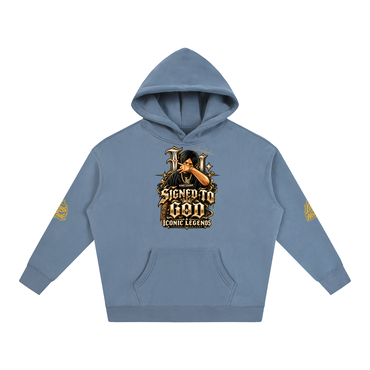 iconic Legend- Sidhu MooseWala Signed To God Hoodie