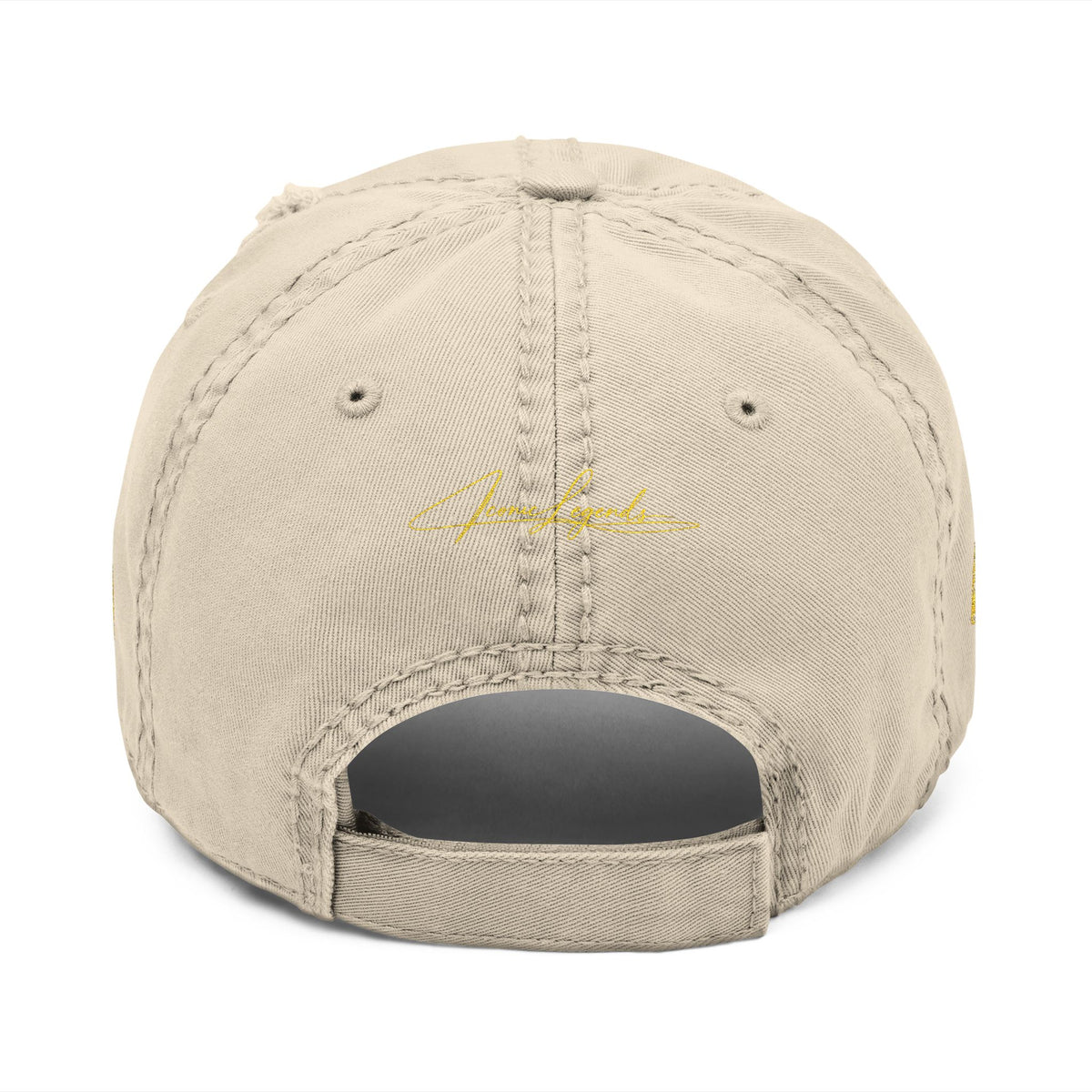 Iconic Legends embroidered distressed dad hat | vintage script logo