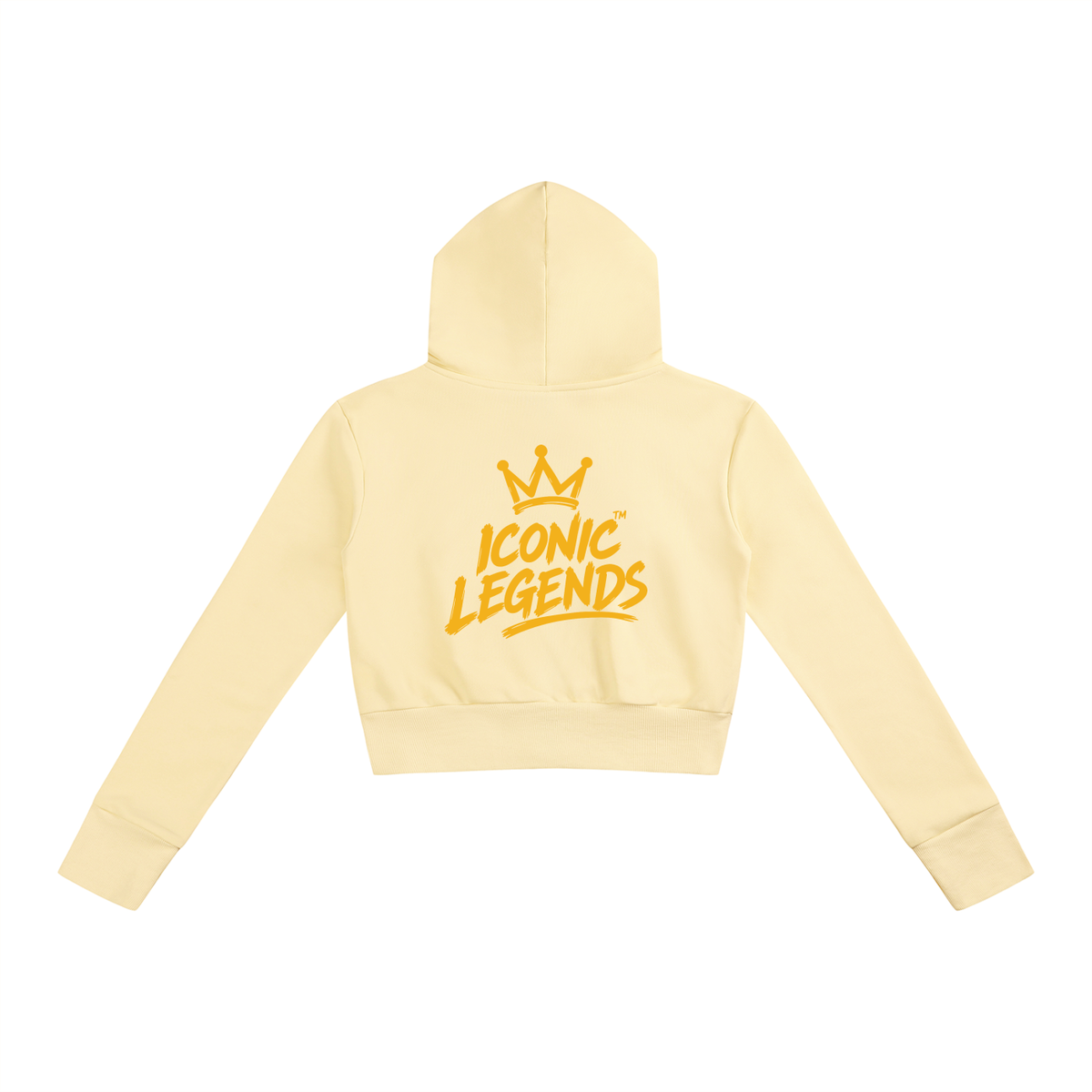 Iconic Legends - Women’s Slim Crop Full Zip Hoodie