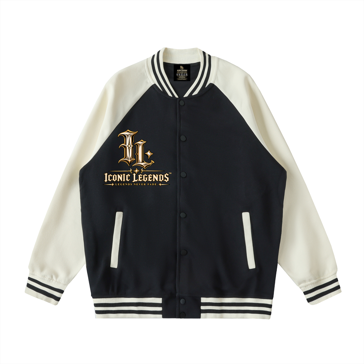 Iconic Legends - Signed To God Two Tone Raglan Sleeve Varsity Jacket