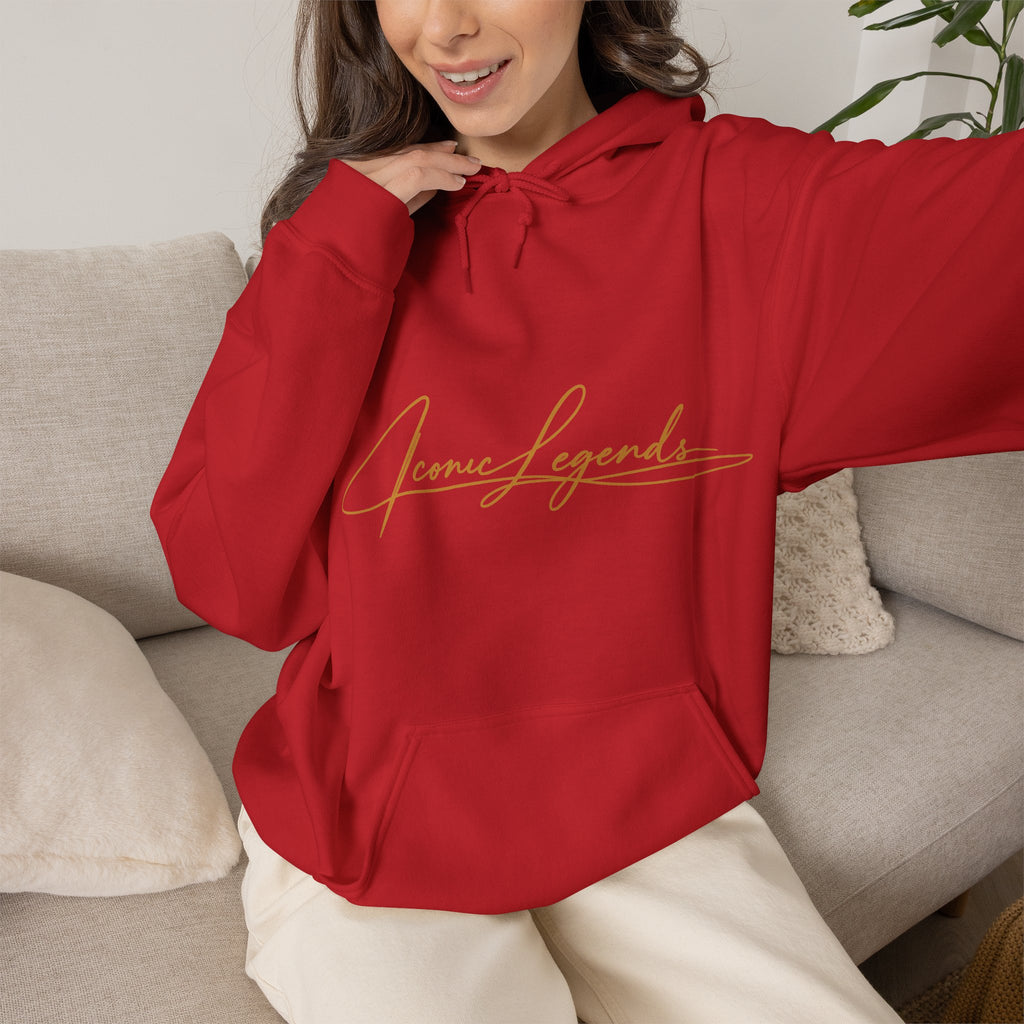 Iconic Legends Always Legends Inspirational Script Hoodie