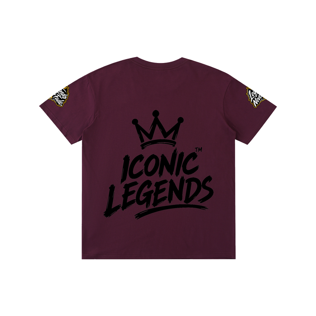 Iconic Legend - Pure Cotton Unisex Black Crown T-Shirt