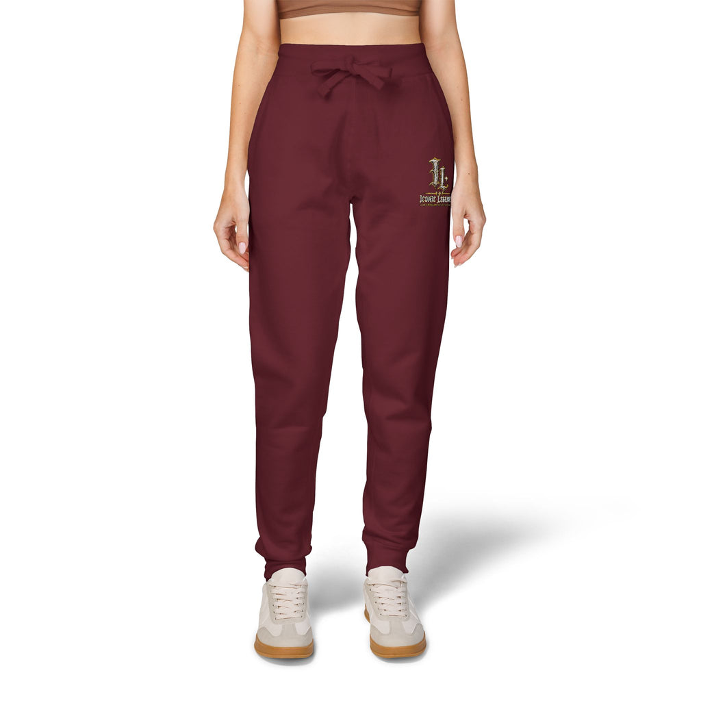 Iconic Legends Embroidered Cozy Sweatpants Vintage Floral Monogram