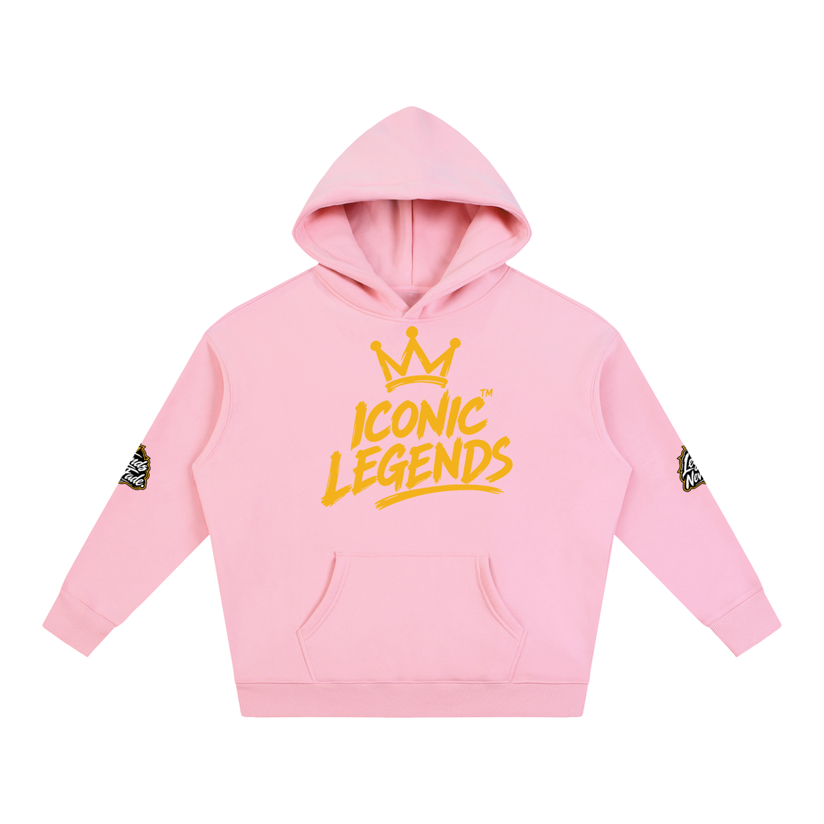 Iconic Legend - Oversize Fleeced Gold Crown Hoodie