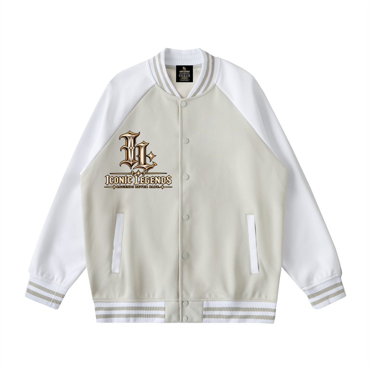 Iconic Legends - Signed To God Two Tone Raglan Sleeve Varsity Jacket