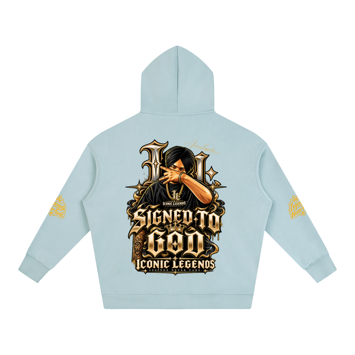 iconic Legend- Sidhu MooseWala Signed To God Hoodie