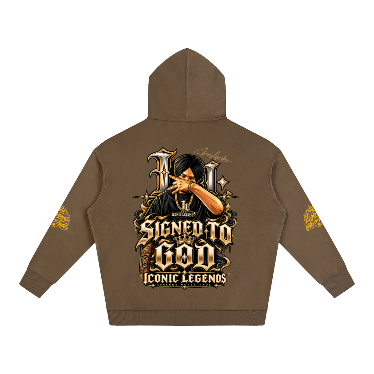 iconic Legend- Sidhu MooseWala Signed To God Hoodie