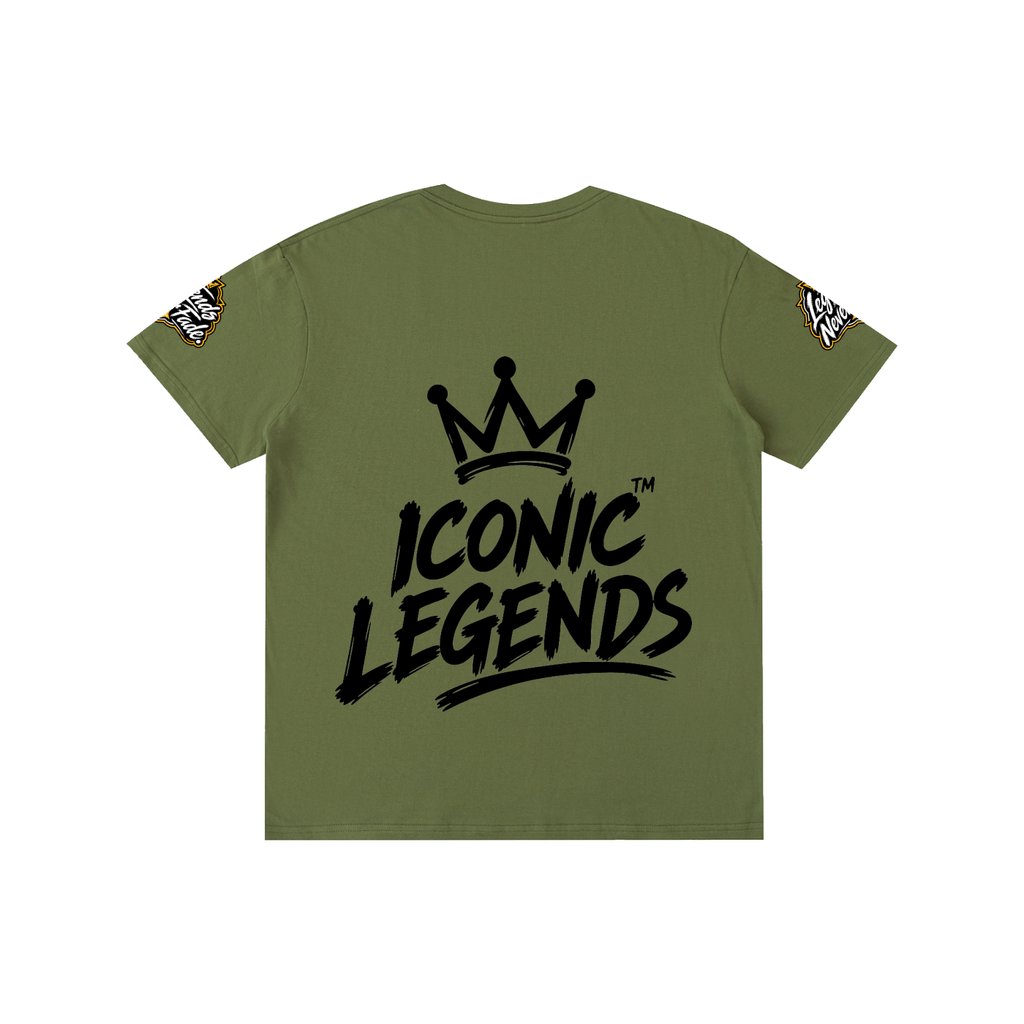 Iconic Legend - Pure Cotton Unisex Black Crown T-Shirt