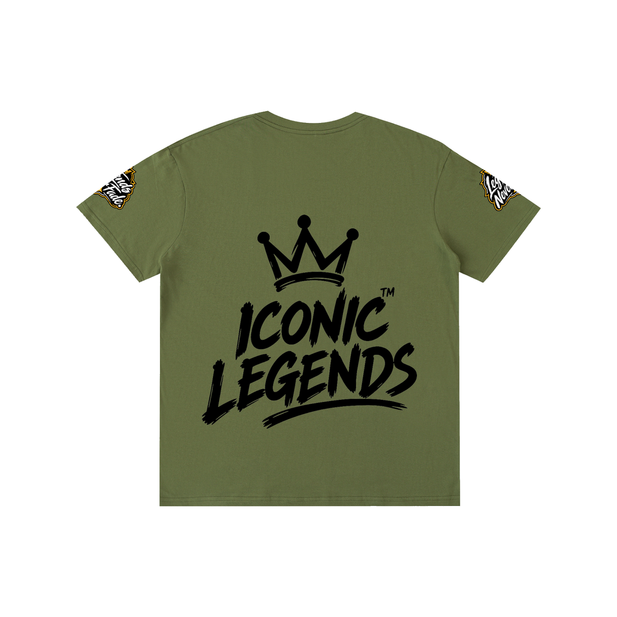 Iconic Legend - Pure Cotton Unisex Black Crown T-Shirt