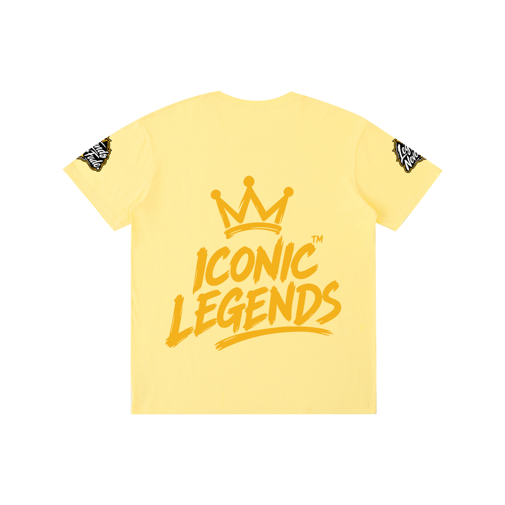 Iconic Legends - Pure Cotton Unisex Gold Crown T-Shirt