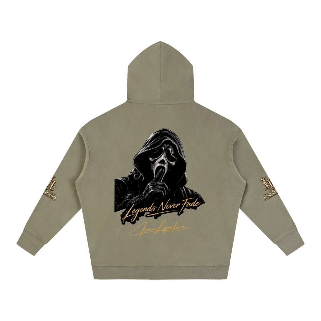 Iconic Legends - Oversized Ghostface Signature Fleeced Hoodie