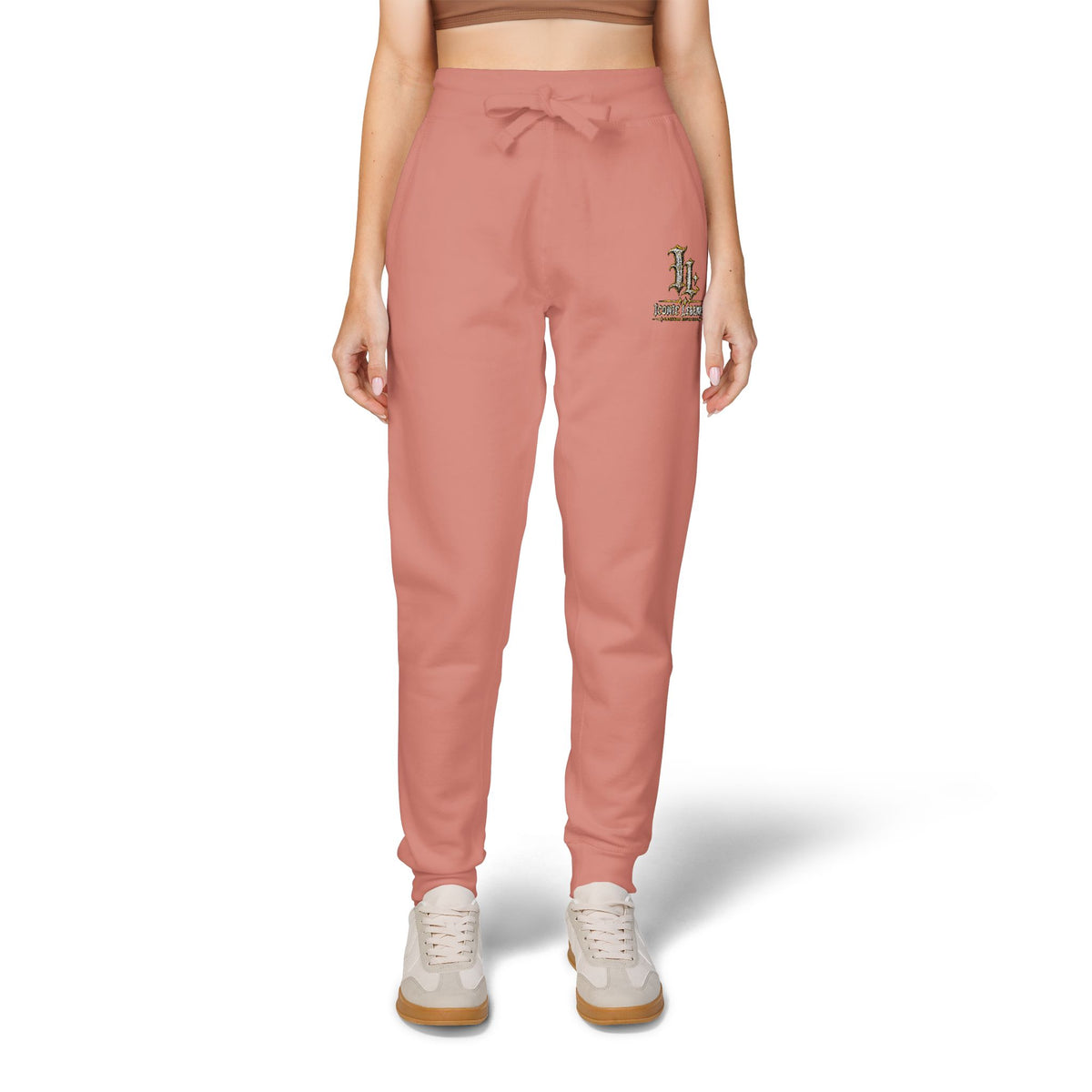 Iconic Legends Embroidered Cozy Sweatpants Vintage Floral Monogram