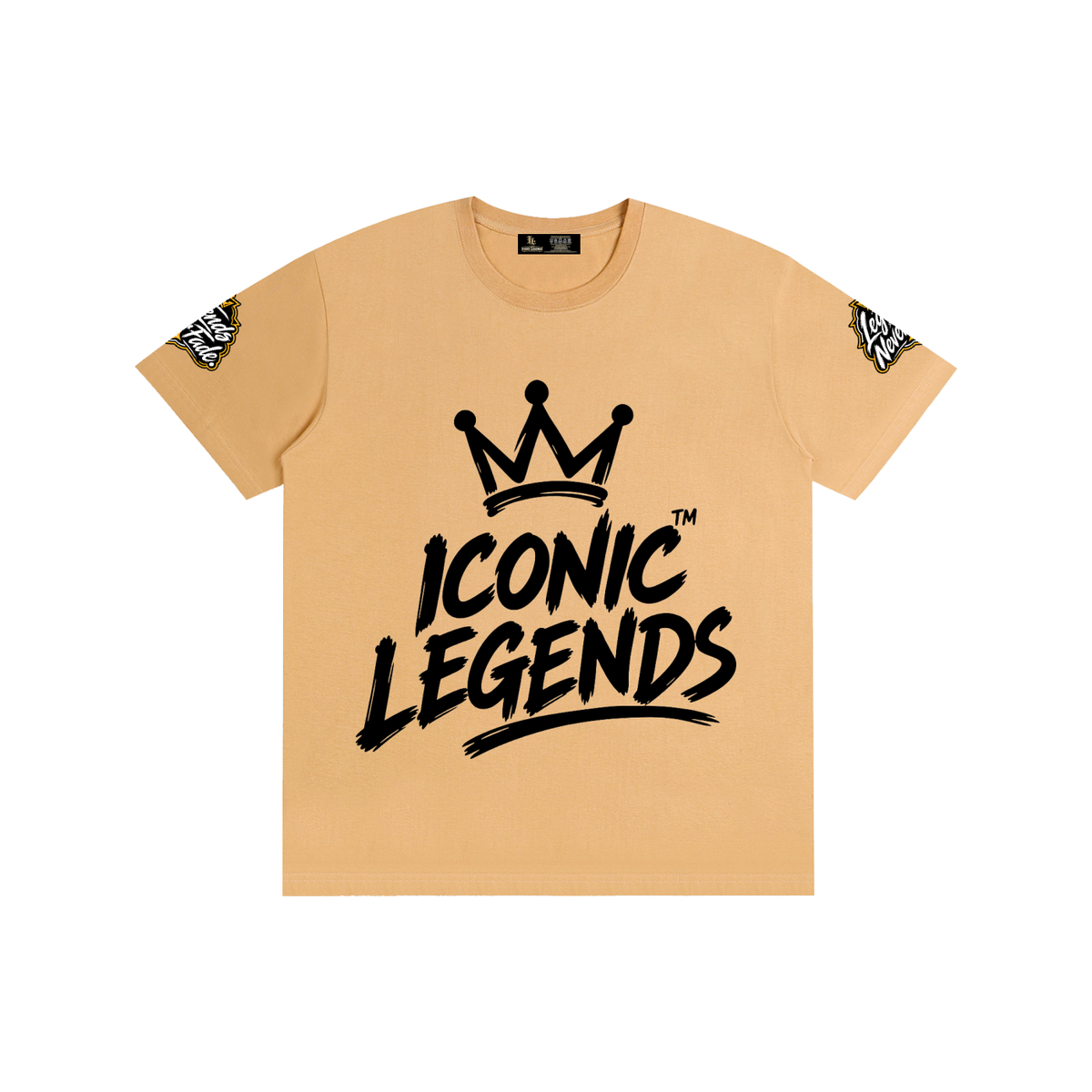 Iconic Legend - Pure Cotton Unisex Black Crown T-Shirt