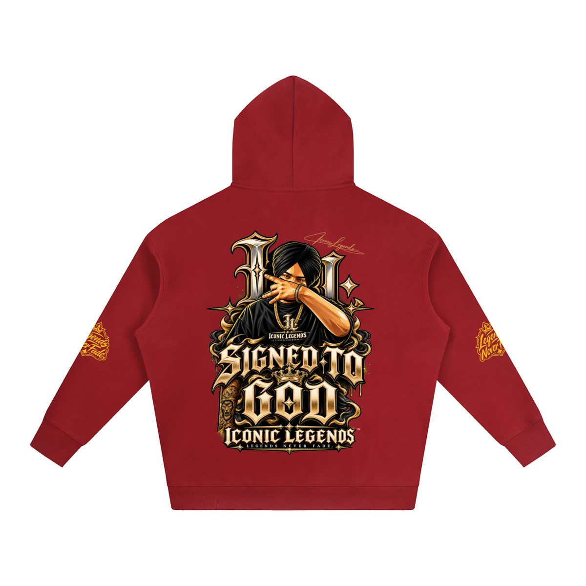 iconic Legend- Sidhu MooseWala Signed To God Hoodie