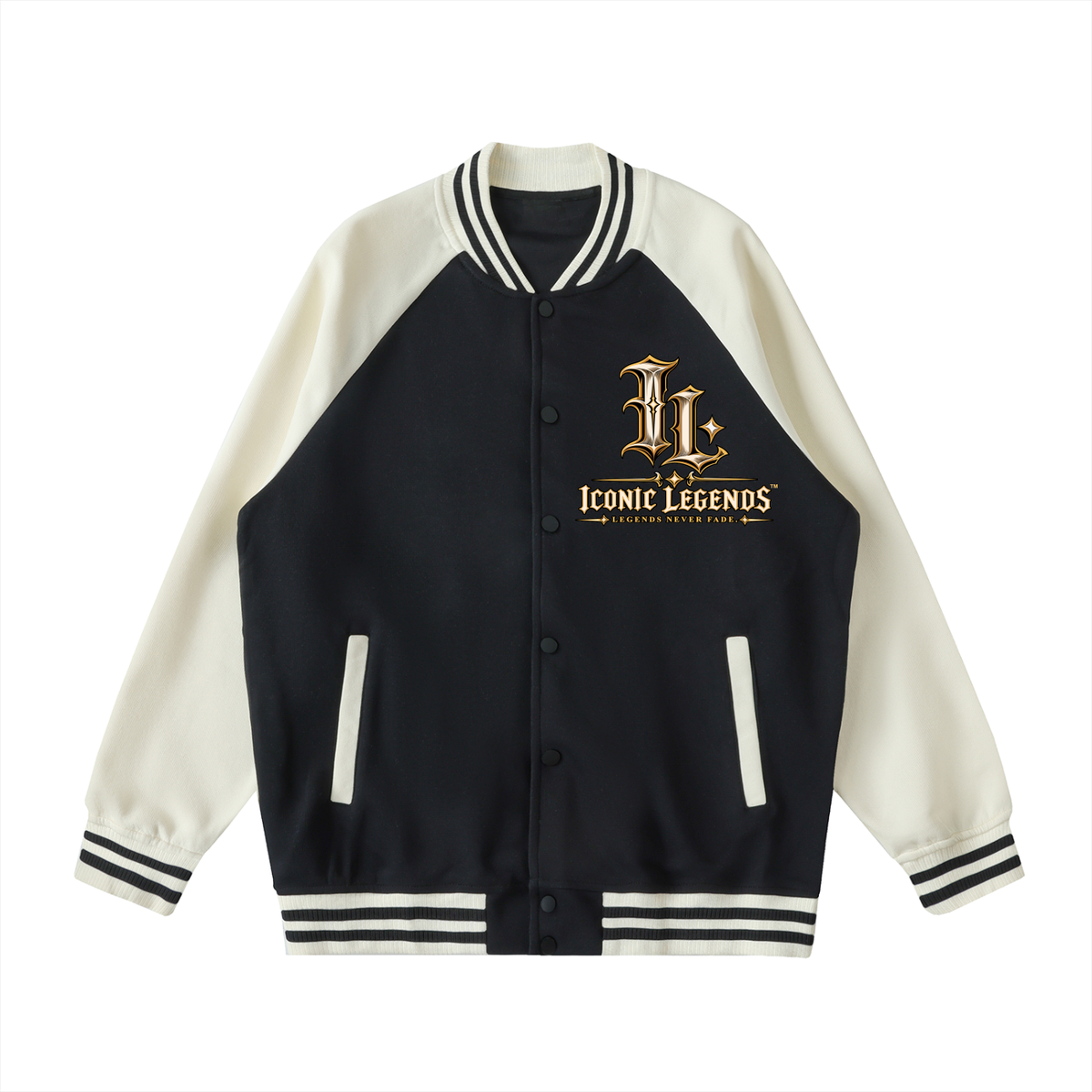 Iconic Legends - Signed To God Two Tone Raglan Sleeve Varsity Jacket