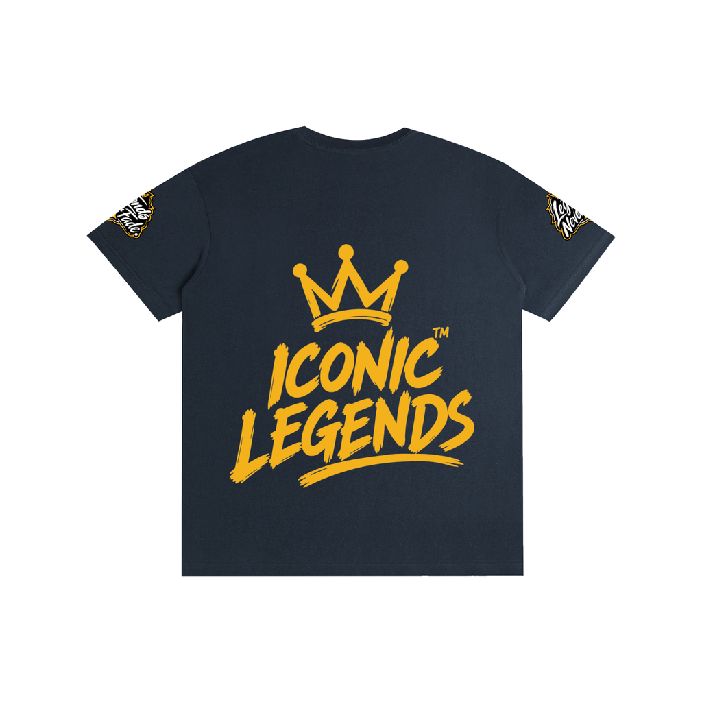 Iconic Legends - Pure Cotton Unisex Gold Crown T-Shirt