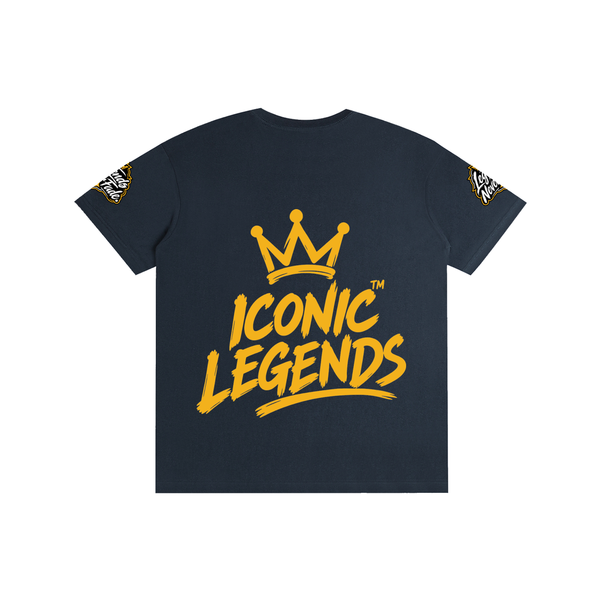 Iconic Legends - Pure Cotton Unisex Gold Crown T-Shirt