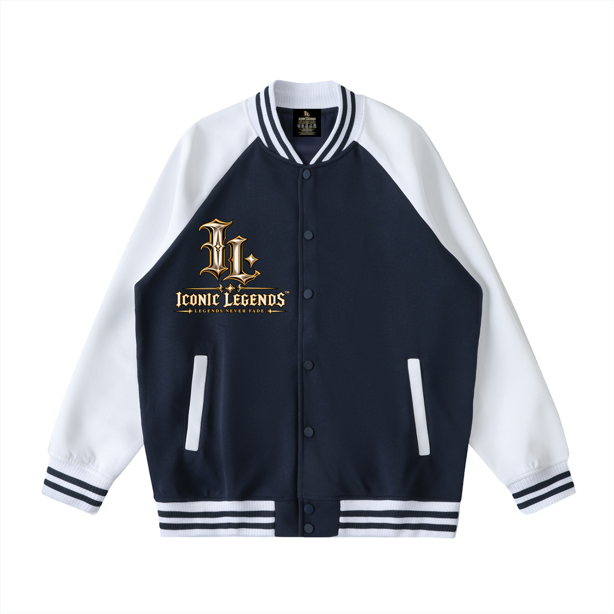 Iconic Legends - Signed To God Two Tone Raglan Sleeve Varsity Jacket