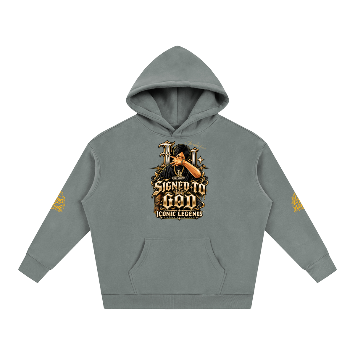 iconic Legend- Sidhu MooseWala Signed To God Hoodie
