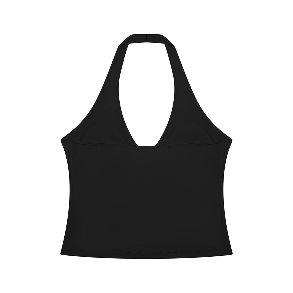 Iconic Legends Signature Women’s Ruched Halter Yoga Tank Top