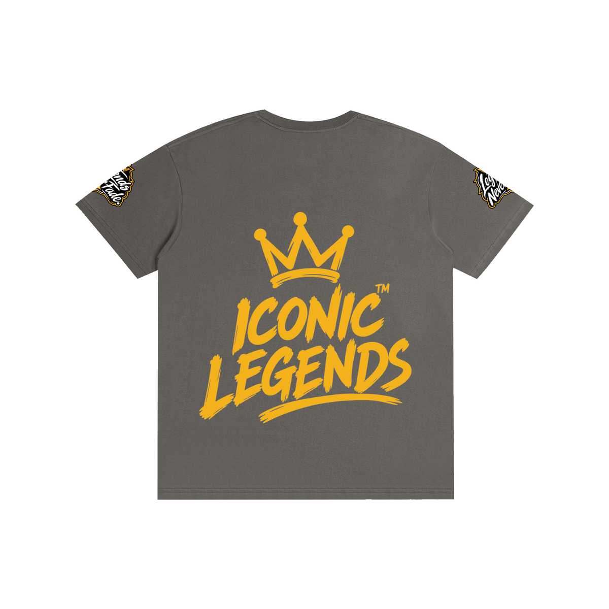 Iconic Legends - Pure Cotton Unisex Gold Crown T-Shirt