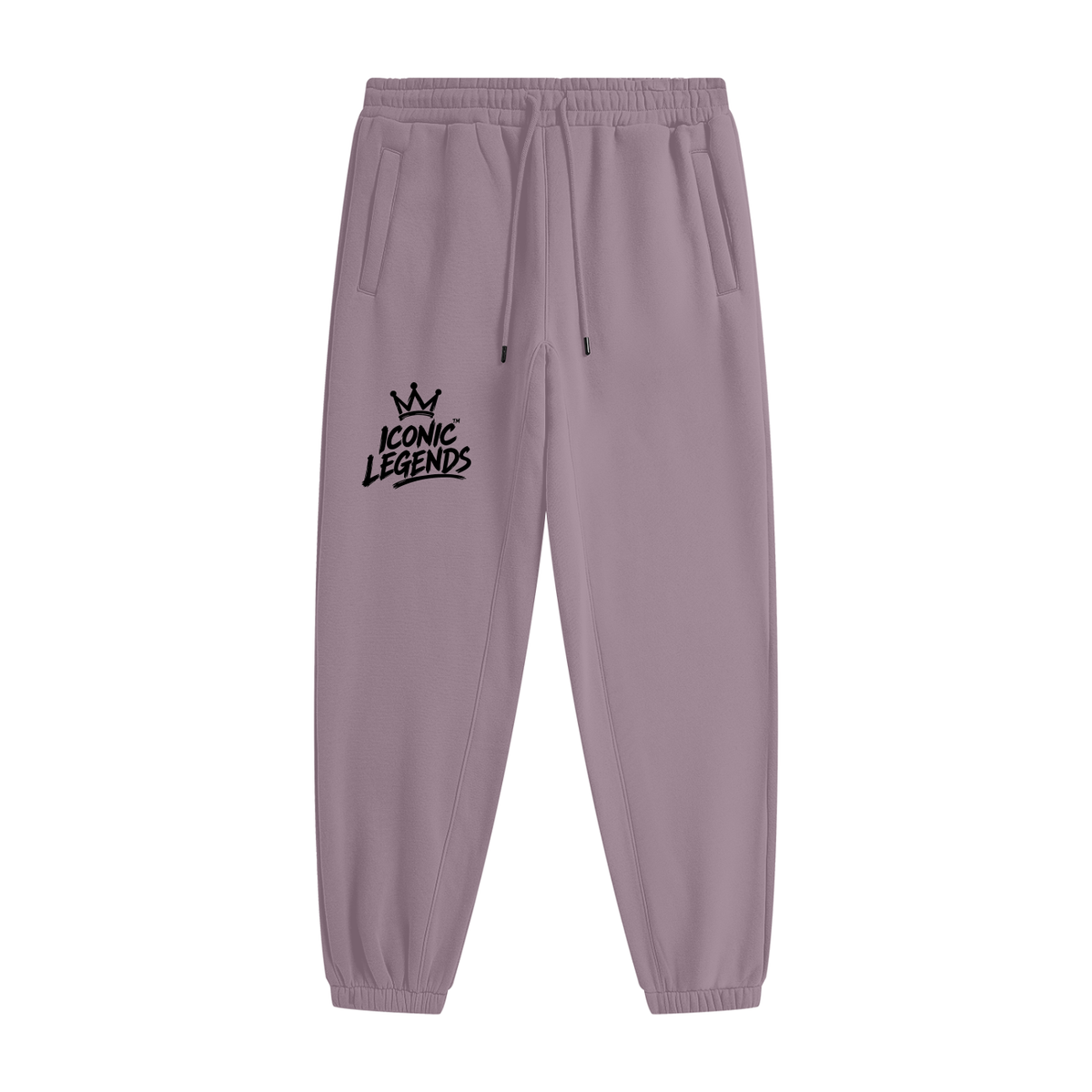 Iconic Legends- Unisex Heavyweight Fleece Black Crown Joggers