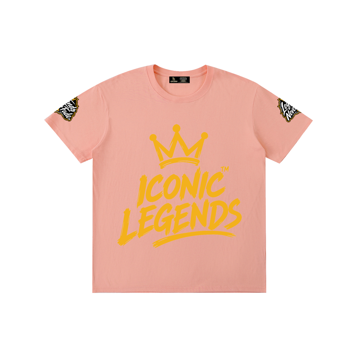 Iconic Legends - Pure Cotton Unisex Gold Crown T-Shirt