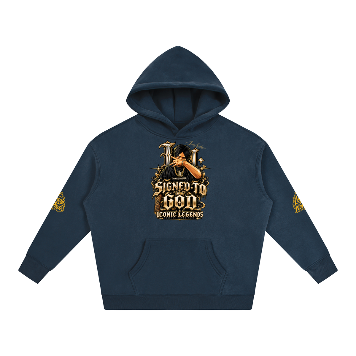 iconic Legend- Sidhu MooseWala Signed To God Hoodie